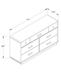 Valencia 7-Drawer Wide Dresser