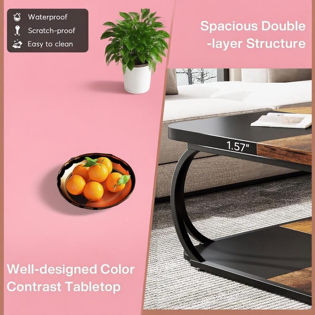 Coffee Table, Sofa Side Table, Living Room Table, Side Cabinet