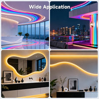Silicone LED Channel Flexible by Foot (No LED Strip)