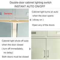 Motion Sensor for Cabinets and closets - 12V - 24V (Double Sensors)