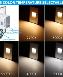 Step Lights 5CCT - 110V - Vertical - Az