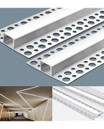 Transform Your Space with Trimless Recessed LED Channel - 6.6 ft AZ Aluminum Channel.