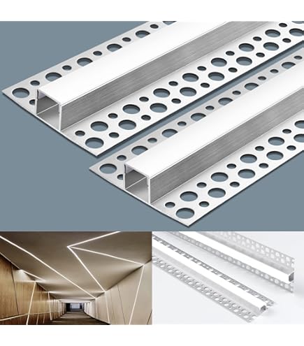 Transform Your Space with Trimless Recessed LED Channel - 6.6 ft AZ Aluminum Channel.