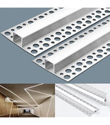 Transform Your Space with Trimless Recessed LED Channel - 6.6 ft AZ Aluminum Channel.