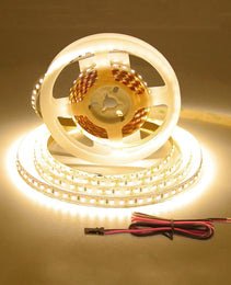Transform Your Space with 2835 WW LED Strip Lights - Brilliant 120LED/m, 24V - 16.4FT - Dimmable Tape Light!