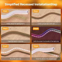 Silicone LED Channel Flexible by Foot (No LED Strip)