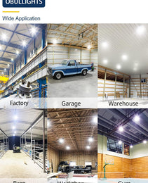 UFO High Bay LED Light - Versatile 110V | CCT | Ideal for Various Spaces | Up to 70% Energy Savings | Adjustable Wattage Black 300W