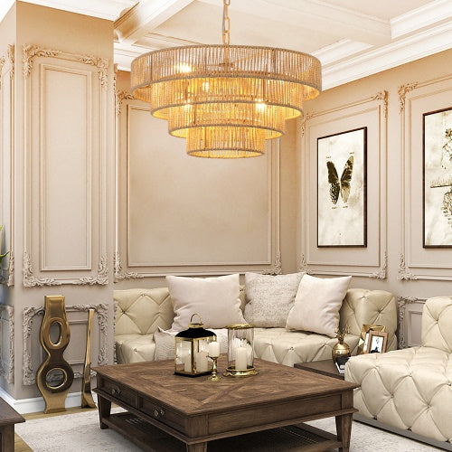 Bohemian Woven Chandelier -Unavailable Platform- CJDS