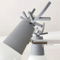 Modern Wood Chandelier Horn Deer Lampshade Kids Room Girl Room Chandelier Black White Pink Chandelier Led Salon Lighting