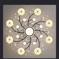 Smart Crystal LED Ceiling Light Modern Chandelier for Living Room, Bedroom, Restaurant & Apartment Decor Lighting