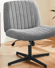 Cross-Legged Chair,No Wheels Armless Swivel Home Office Chair