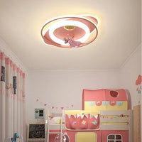 Ceiling Lights Kids Room Astronaut Boy Girl Bedroom Chandelier Princess Spaceman Rocket Rabbit Children's Lamps Home-appliance
