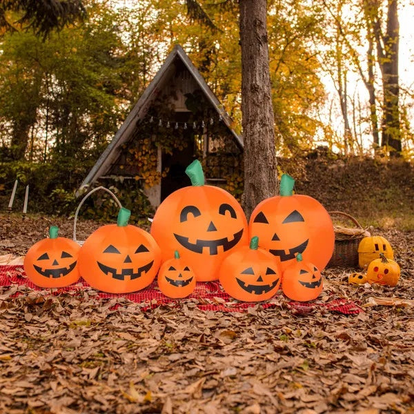 LED String Lights 7pcs Pumpkin Inflatable Halloween Decoration - CJDS - FC