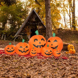 LED String Lights 7pcs Pumpkin Inflatable Halloween Decoration - CJDS - FC