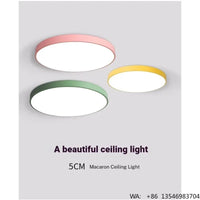 ERS High Quality Modern Round Ceiling Lamp Remote Control Black White Smart  Indoor Living Room Decoration  Led  Ceiling Light