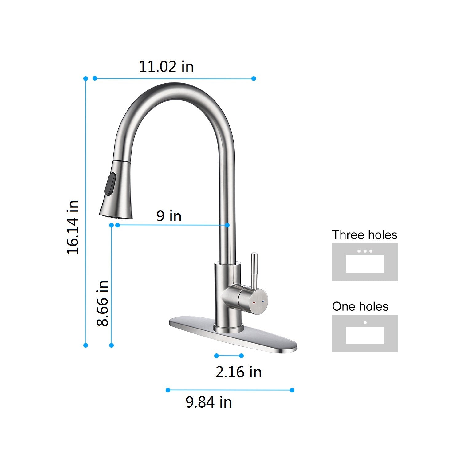 Kitchen Faucet With Pull Out Spraye