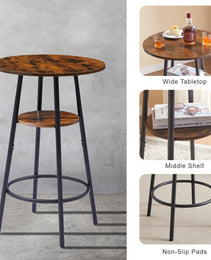 Round Bar Stools With Shelves