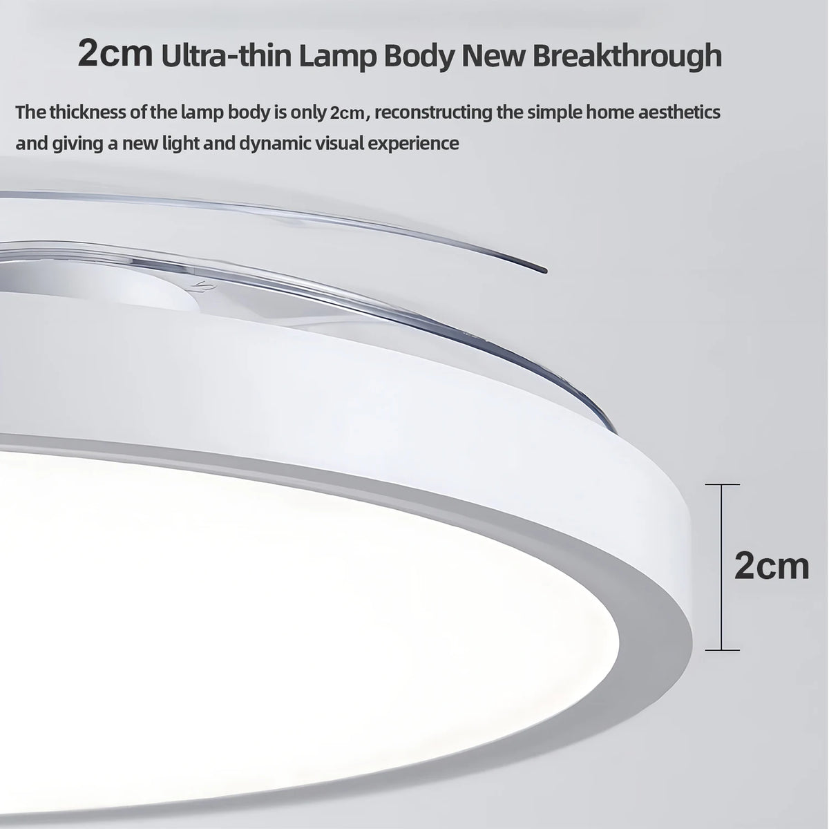 IRALAN Modern Invisible Ceiling Fan with LED Light DC motor Large Air Volume Remote Control for Bedroom Dining room