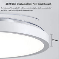 IRALAN Modern Invisible Ceiling Fan with LED Light DC motor Large Air Volume Remote Control for Bedroom Dining room