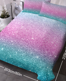 3PCS Ultra Soft Duvet Cover Set For Comforter Star Bedding Set Full Queen King Size