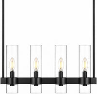 Teramo Black Wagon Wheel Chandelier, 26 Inch round Dining Room Light, Clear