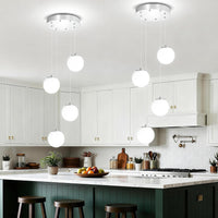 Modern Globe Chandelier Bubble Chandelier for Staircase Globe Pendant Light