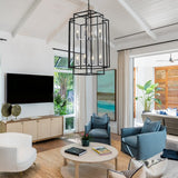 8 Lantern Tiered Chandeliers, Industrial Farmhouse Chandeliers Unavailable Platforms- CJDS
