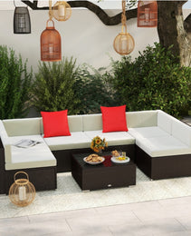 Pieces Patio Furniture Set