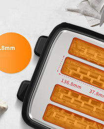 1500W High-Power 4-Slice Toaster – Family-Sized Efficiency with 6 Browning Levels