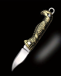 Yellow Dragon Pattern Mini Knife