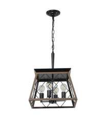 Farmhouse Chandelier 4 Lights Vintage Antique Chandelier Lamps