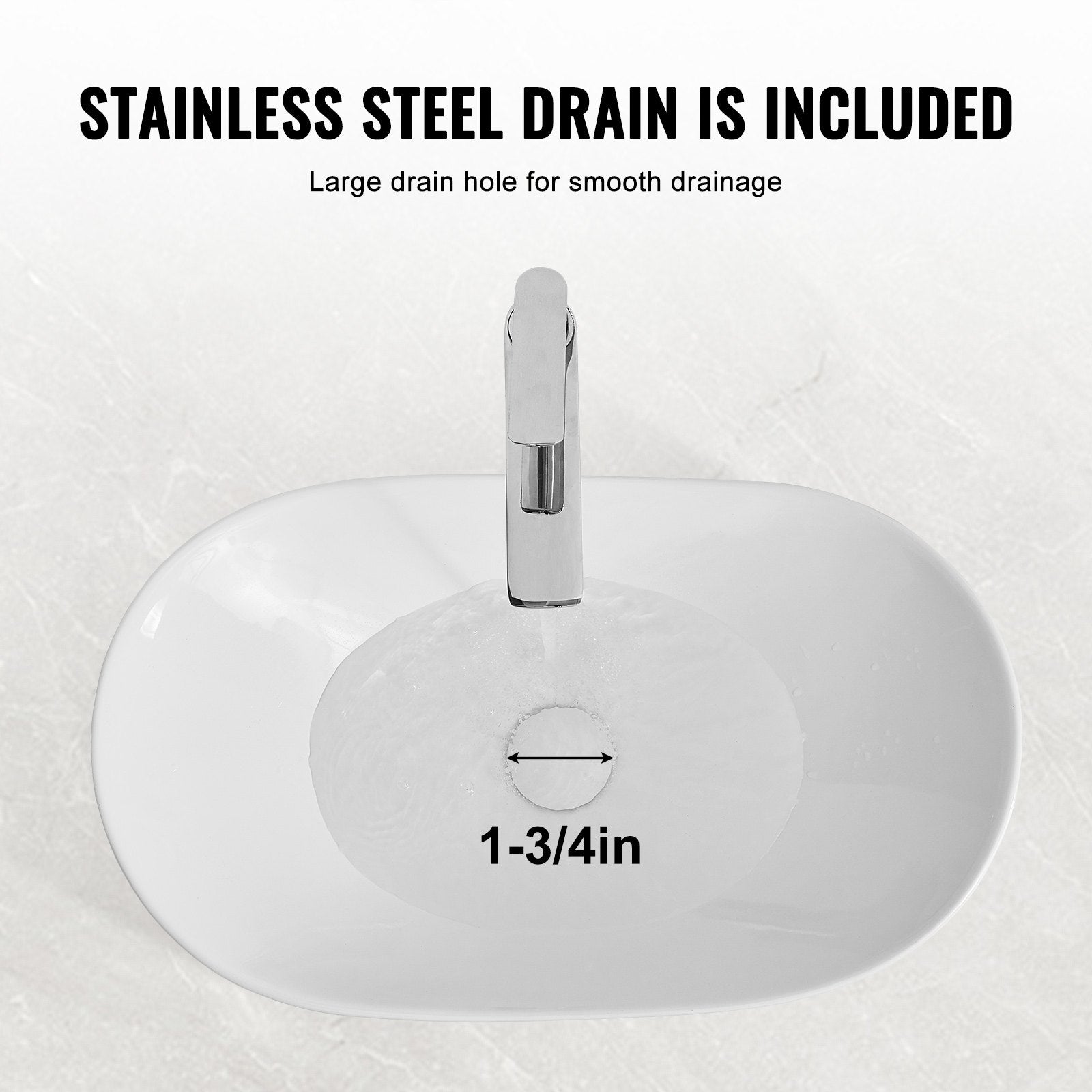 Oval Vessel Sink, 23.3" X 14.2" Bathroom Vessel Sink Bowl Countertop, White Ceramic Bathroom Sinks Above Counter, Bowl Sink With Modern Style, Well-Packaged For Bathroom, Hotel, Toilet, RV