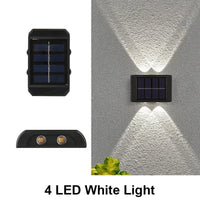 Solar Wall Light Outdoor,Waterproof LED Garden Fence Lamp,Solar Powered Wall Mount Decorative Lighting,Street Patio Landscape