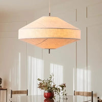 Japanese Wabi Sabi Fabric Pendant Light Living Room Bedroom Restaurant Bar Chandelier Home Decor Lustre Indoor Lighting Fixtures