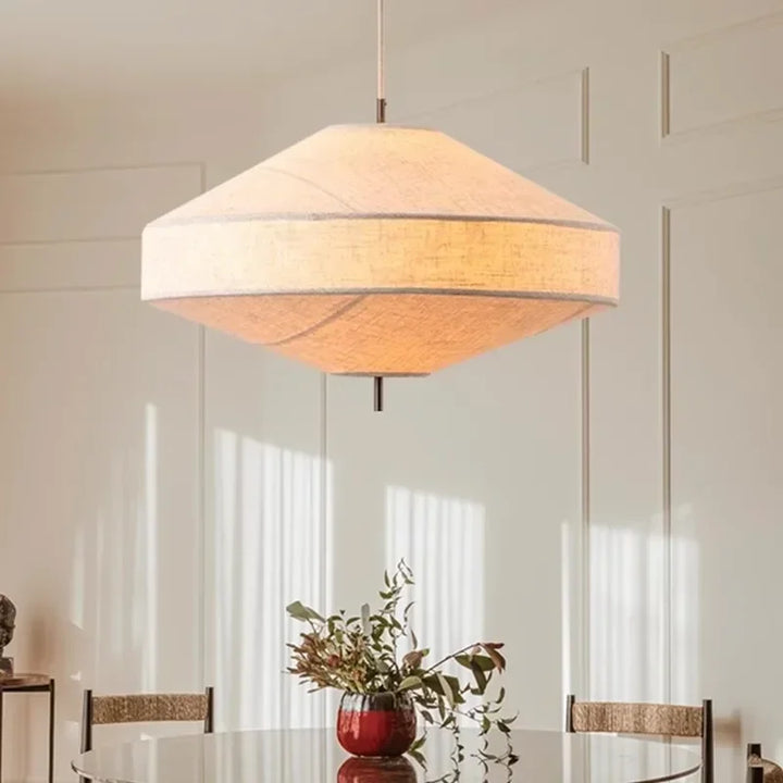 Japanese Wabi Sabi Fabric Pendant Light Living Room Bedroom Restaurant Bar Chandelier Home Decor Lustre Indoor Lighting Fixtures