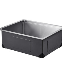 23' Kitchen Sink Undermount Single Bowl Drop-In Basin Stainless Steel Bar