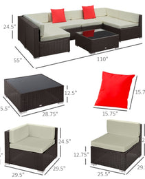 Pieces Patio Furniture Set