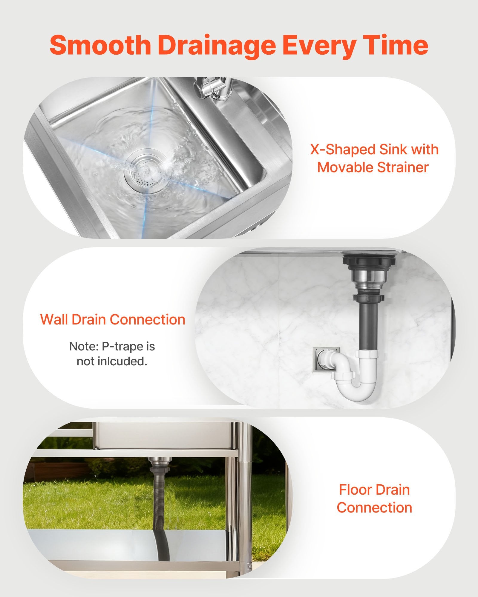 39.4" Rolling Stainless Steel Utility Sink – NSF-Certified Commercial Workstation with Wheels, Faucet & 3-Level Storage