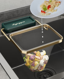 Sink Filter Rack Kitchen Foldable Sink Strainer Mesh Bag Stand Waste Garbage Net Shelf Anti-Clogging Disposable Garbage Mesh Bag