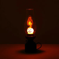 Calcifer Flameless Night Light Halloween Retro Decorative Candle Light Cartoon Anime Cute Lamp Bedroom Bedside Table Lamp
