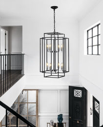 8 Lantern Tiered Chandeliers, Industrial Farmhouse Chandeliers Unavailable Platforms- Temu