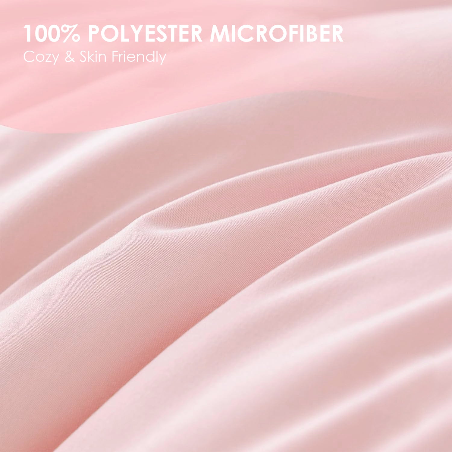 This High-quality White And Pink Oversized Solid Color Duvet Cover Set Includes One Duvet Cover And Two Pillowcases. Its Universally Appealing Design Creates A Warm And Cozy Atmosphere For Any Campus