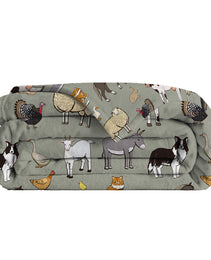 Various Animals Blanket Soft Pig Horse Durable Comfortable Blanket Women Birthday Gift Home Decoration Sofa Couch Office Bed Camping Travel  75x100cm 130x150cm 150x200cm