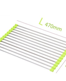 Folding Kitchen Drain Sink Rack Stainless Steel