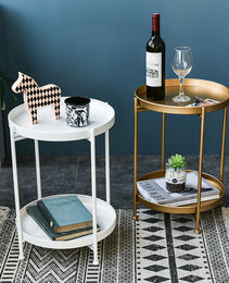 Living Room Wrought Iron Sofa Side Table