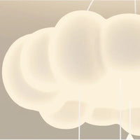 ‌Modern Creative Cloud LED Ceiling Light Circular Chandelier for Living Room Restaurant Bedroom Kids Room Home Decor Lighting