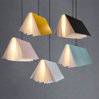 Novelty Pendant Lights Book Decoration Hanging Lamp Modern Ceiling Chandelier Study Room Library Shop Decor Kids Children Decor