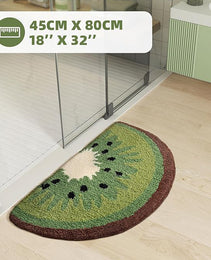 Kiwi Fruit Bath Mats Cute Bathroom Rugs, Particularly Absorbent
