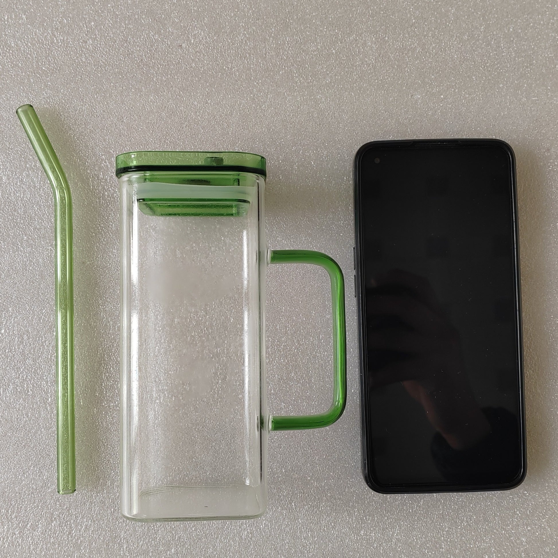 6 Pcs Glass Straw Cup, 6 Colors Square Glass Cup With Straw And Lid, High Borosilicate Glass Cup, Milk Cup, Juice Cup, Cold Drink Cup, Coffee Cup, Tea Cup, Office Cup, Gift Cup