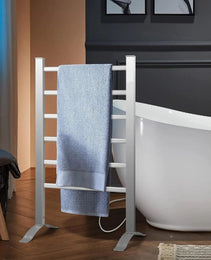 Electric Heated Towel Rack For Bathroom, Wall Mounted Towel Warmer, 6 Stainless Steel Bars Drying Rack